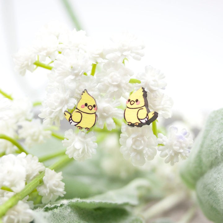 Cockatiel Bird Earrings - IttyBittyFox