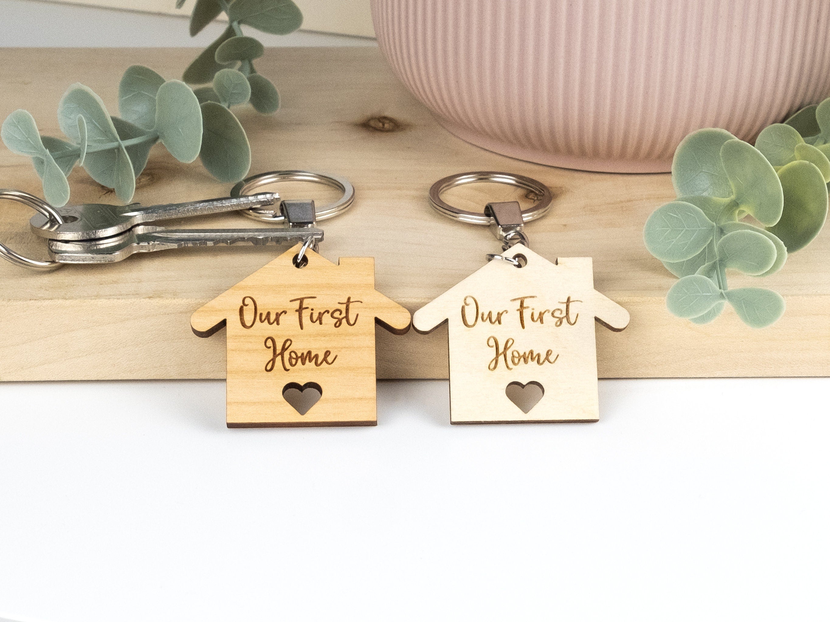 His and hers sale house keyring